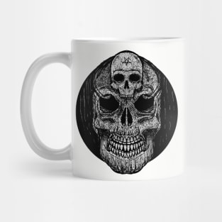 Creepy skull face Mug